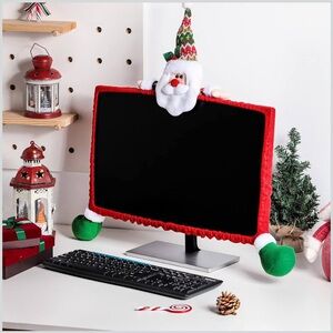 Festive Santa Monitor Cover